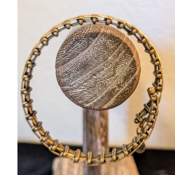 Alex and Ani Vintage 64 Gypsy Wrap Rafaelian Bronzed Gold Tone Wire Bracelet - Picture 2 of 3